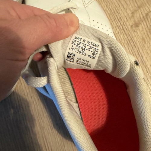 Adidas sneakers size 32 used, white