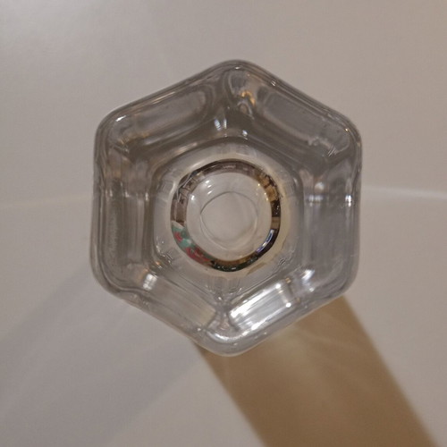 Crystal vase used, heavy and simple design