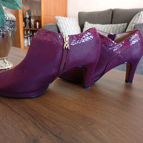 Mariamare heels new, size 36, 7.5 cm heel, burgundy