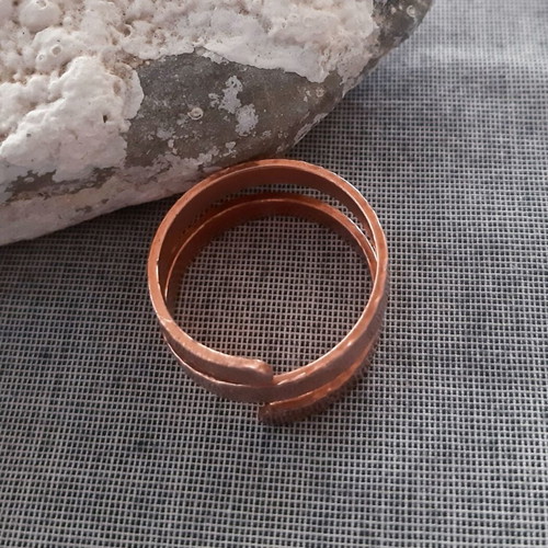 Copper ring handmade, new, adjustable, gift pouch included