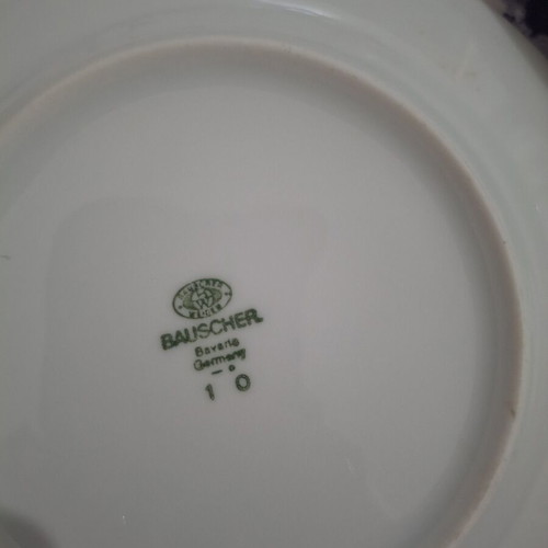 Three small plates used, 1990s