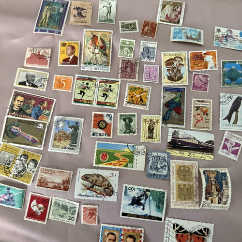 Lot of 4 used stamps from various countries
