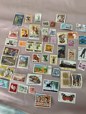 Lot of 4 used stamps from various countries
