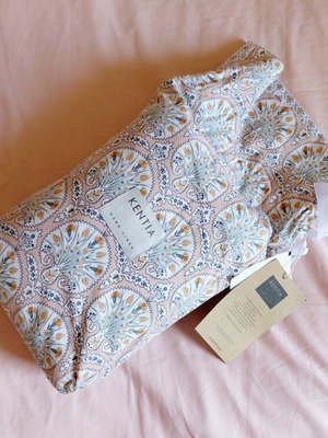 Kentia cotton duvet cover set double 220x240 cm with pillowcases new