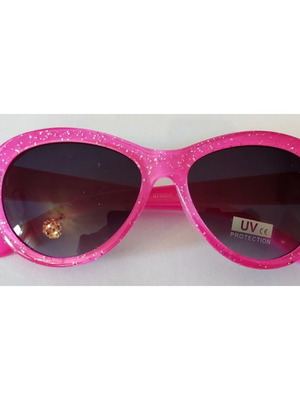 Giό Vision EyeWear kids sunglasses fuchsia glitter butterfly design