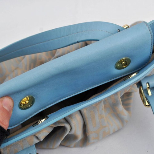 Moschino shoulder bag baby blue and beige like new