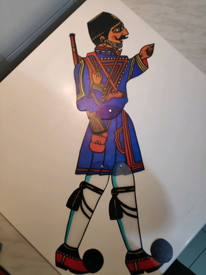 Shadow theater figure Makedonomachos new, professional 60 cm