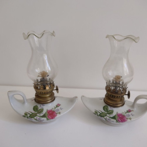 Decorative lamps used, set of two