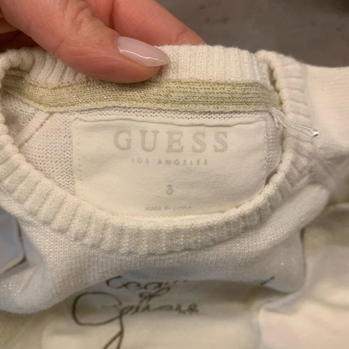 Guess knitted dress with gold weaving 3 years like new