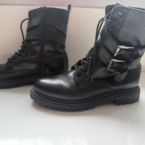 Sante black boots used, size 38.5