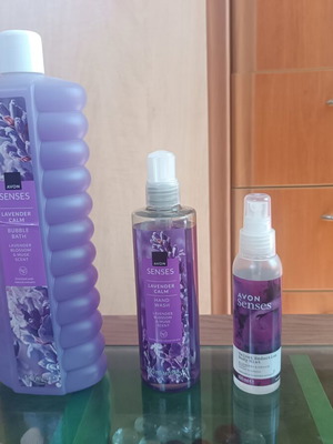 Body care set with lavender scent, new
