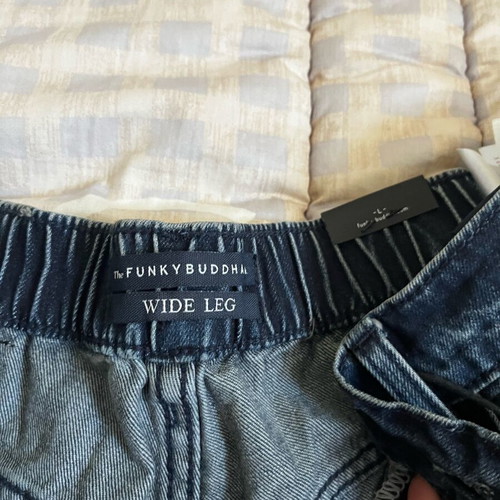 Funky Buddha denim pants new, blue, size L