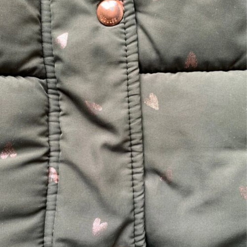 Jules green winter jacket with hood and fleece lining, size 128