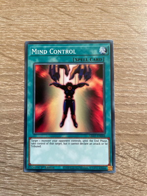 Mind Control Yu-Gi-Oh! card like new with protective sleeve