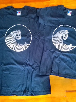 Russell Athletic βαμβακερά t-shirt καινούργια, σετ 2, μπλε