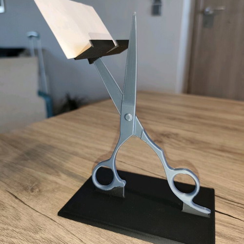Business card holder shaped like scissors new