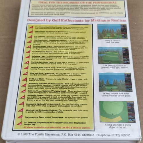 Holed Out (The Fourth Dimension) (BBC Micro Model B / Master, Disk)