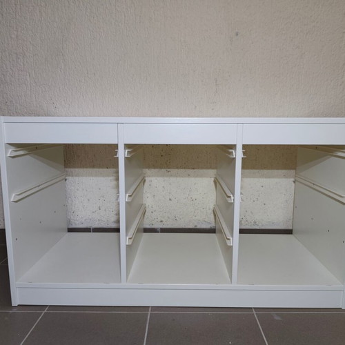 Children's storage furniture used, white, IKEA Trofast frame