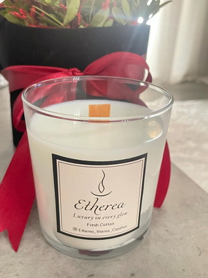 Χειροποίητο κερί σόγιας Fresh Cotton καινούργιο