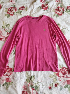 Polo Ralph Lauren blouse used, size XL, pink with green logo
