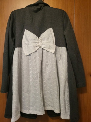 Παλτό με λεπτομέρειες σαν καινούργιο, γκρι, μέγεθος M