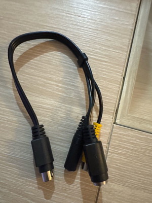 8pin Video Male Converter to RCA, mini JACK, S-VIDEO 4pin Female like new
