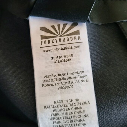 Funky Buddha mini skirt black like new, faux leather, size S