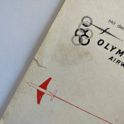 Stamp booklet 1961 used, German edition with lithograph designs
