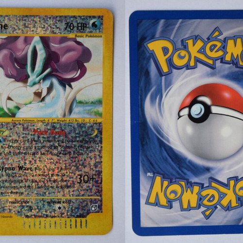 Suicune Box Topper #8/12 from Pokémon Aquapolis 2002/2003 used, good condition