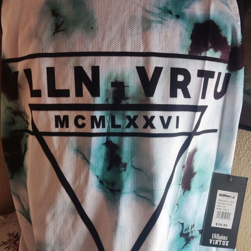 Villains of Virtue men's sleeveless tie-dye shirt XXL new