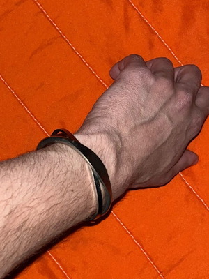 Minimal stainless steel open cuff bracelets set