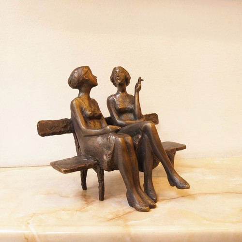 Girls on the Bench sculpture like new