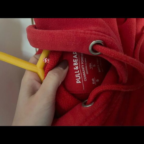 Pull & Bear sweatshirt like new, red, size S