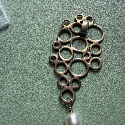 Necklace with silver 950 and pearl like new