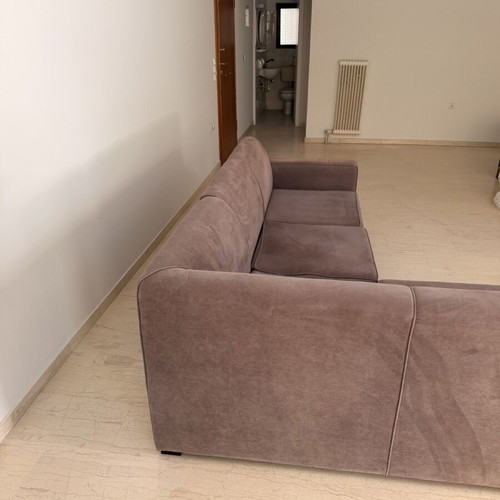 Corner sofa 2.50 x 1.75 m like new, grey-brown water-repellent fabric