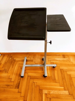Auxiliary trolley table like new, adjustable height and tilt