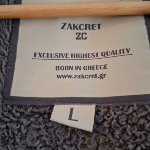 Zakcret zip-up hoodie jacket used, size large, blue
