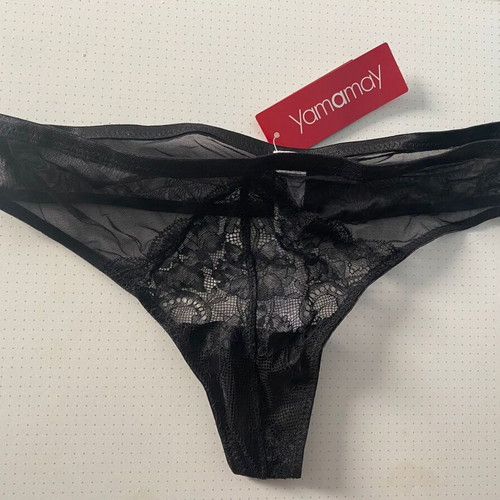 Yamamay women's black G-string lingerie new, size 2