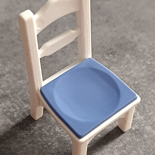 Playmobil wooden-style white chair