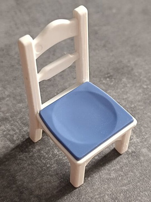 Playmobil wooden-style white chair