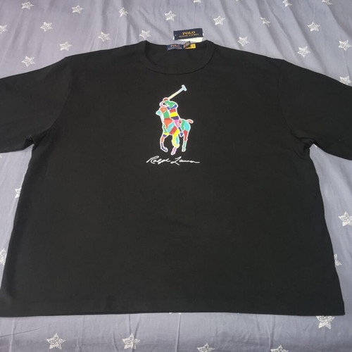 Polo Ralph Lauren T-shirt XXL new, black with Big Pony print