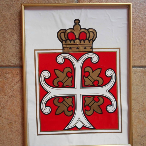 Promotional frame used with CAIR Demi Sec champagne logo 36x48 cm