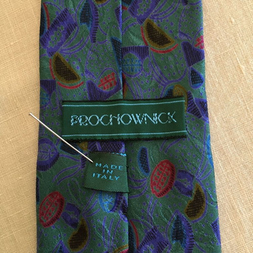 Italian vintage tie used multicolor