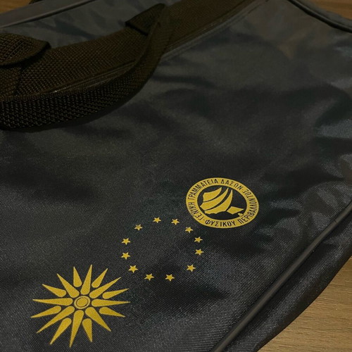 Laptop carrying bag used, dark blue