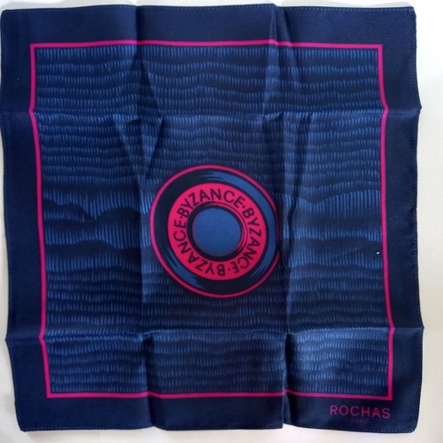 Vintage silk women's scarf Byzance perfume promotional new