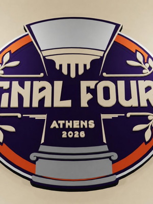 Logo Final Four 2026 3D printed new, PLA+ material