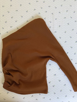 Zara asymmetrical blouse brown, like new, size M