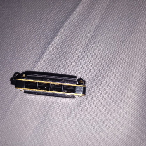 Walther Miniature Harmonica Keychain Like New