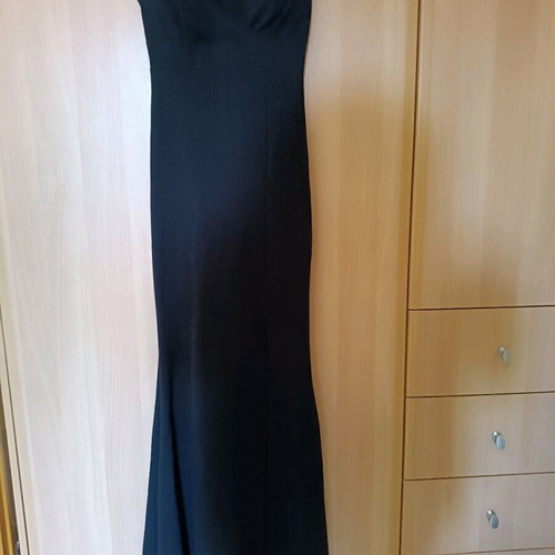 Long black mermaid evening dress like new, size S-M