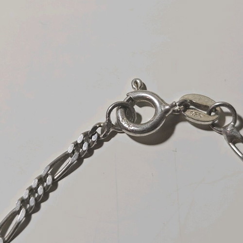 Silver 925 chain with double-sided cross vintage, like new